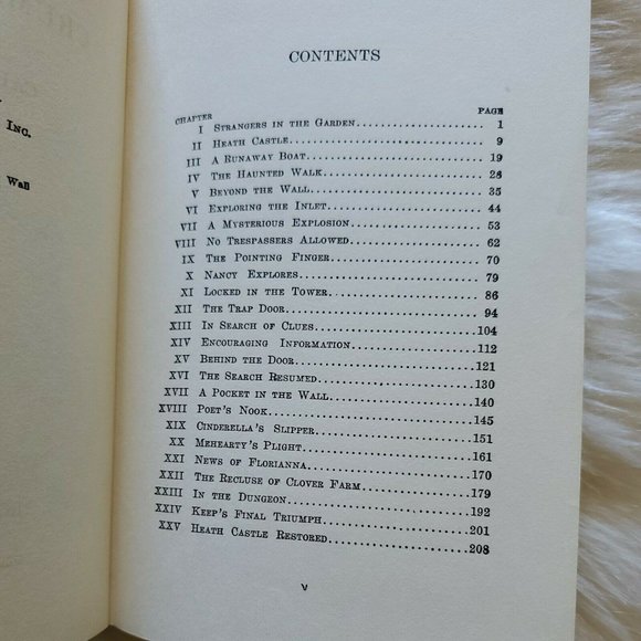 The Clue in the Crumbling Wall, Nancy Drew Carolyn Keene Matte Yellow Orig. Text - Picture 9 of 9